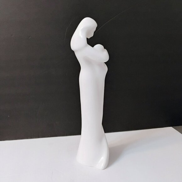 Royal Doulton Mother & Child Porcelain Figurine, Baby Family White Images 11.5" - Picture 3 of 9